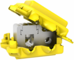 Connector with Cover, #12-2 AWG Run, #14-4 Cu AWG Tap/#12-4 AL AWG, Al/Cu, Includes Yellow Cover