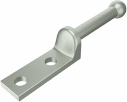 Temporary Protective Ground Stud, 25 mm Ball Stud, Tin-Plated Copper Alloy