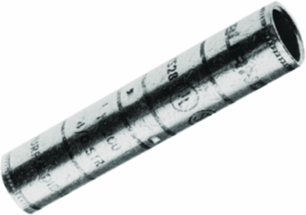 Copper Compression Splice, 350 kcmil, 4.35 Inch, Long Barrel, Tin Plated, 35 kV