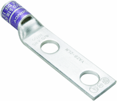 Non-insulated Tin Plated Terminal 600 kcmil 600V 35kV 1/2 Inch Stud 5.23 Inch Length