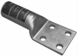 HYLUGTM Long Barrel Terminal Connector, 9.38 Inch Length, 4 Holes, Copper