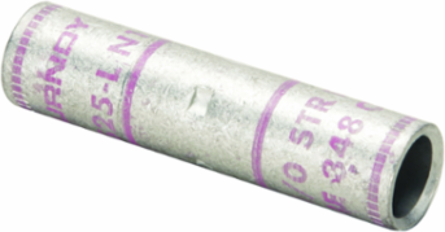 Copper Reducer/Splice, 1 AWG, 2.06 Inch Length, 35 kV, Tin Plated