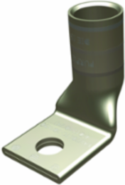 Tin Plated Compression Terminal, 4 AWG, 1 Hole, 1/2 Inch Strip Length, 35 kV Rating