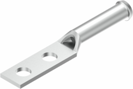 Copper Compression Terminal, Long Barrel, 1/0 AWG, 3/8 Inch Stud