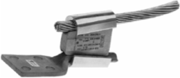 Aluminum Compression Terminal, 1 Hole, 2 AWG, 35 kV, 5/16 Inch Stud, Pink