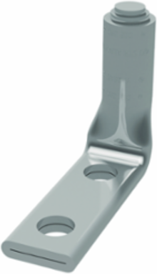 Uninsulated Aluminum Compression Terminal, 1 Hole, 4.09 Inch Length, 35 kV Rating
