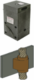 Exothermic Mold 3/0 AWG for Vertical Copper to Steel Joining