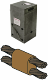 Horizontal Parallel Cable Mold, 4/0 AWG Run, 1/0 AWG Tap