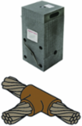 Horizontal Cable Mold, 750 kcmil (Run), 4/0 AWG (Tap)