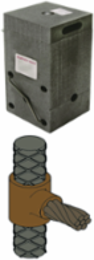 Horizontal Cable Tap to Vertical Rebar Mold #6 AWG, BURNDYWeld Standards Compliant