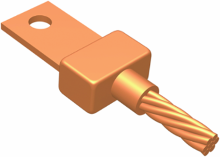 Exothermic Mold for 4/0 AWG Copper with 3/16" x 1" Bus Bar Tap, RoHS Compliant