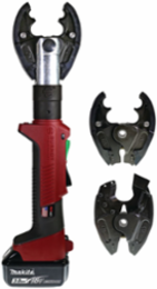 6-Ton IN-LINE® Scissor Action Crimper and Cutter, 3Ah Li-Ion, Hard Case