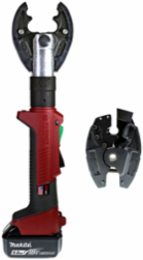 6-Ton IN-LINE® Crimper & Cutter with 5Ah Li-Ion Battery, 19.25 Inch Length