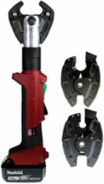 6-Ton IN-LINE® Scissor Action Crimper & Cutter, 18V Lithium-Ion, 19.25 x 4.375 x 2.75 Inch