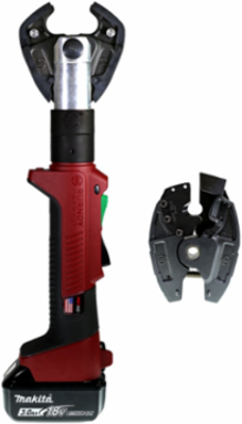 6-Ton IN-LINE® Scissor Action Crimper with 3Ah Li-ion Battery, 19.25 Inch Length