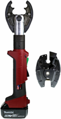 6-Ton IN-LINE® Crimping and Cutting Tool with 5Ah Battery and Utility Bag