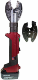 6-Ton IN-LINE® Scissor Action Crimper/Cutter, 5Ah Lithium-Ion, 355° Head Rotation