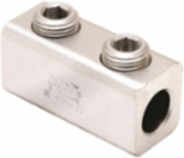 Aluminum Mechanical Splice 4/0-6 AWG, 9/16 Inch Screw, 5/16 Inch Hex, Tin Plated