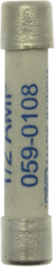 Low Voltage Fuse Link 0.5A 440V Cylindrical Fuse 1.26 Inch Length, 0.25 Inch Height