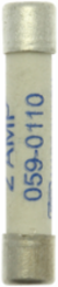 Low Voltage Fuse Link, 2A, 440V, Cylindrical, 1.26 Inch Length, 0.25 Inch Width