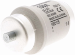 Low Voltage D Fuse 500V 100A 50 kAIC Time Delay, Red Ceramic Body