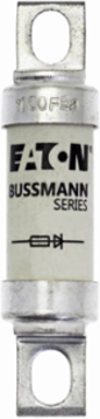 High Speed Fuse 100A 200 kAIC Blade End X Blade End Stud 17.7 MM