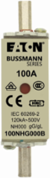 NH Fuse 500V 100A 120 kAIC Live Gripping Lug Square Body
