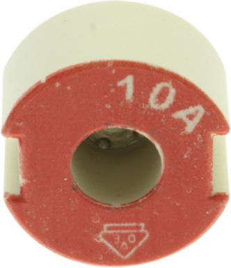 Fuse Accessory D02 10 Amp Non-Indicating 24 MM x 17 MM, Red - Pack of 25