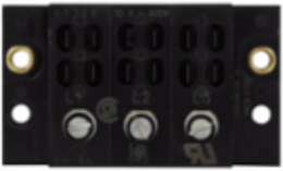 Power Terminal Block, 600V, 70A, Three-Pole, Screw Connection, 1.125 Inch Height
