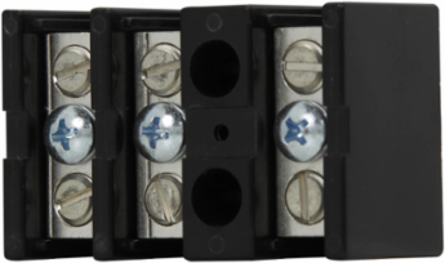 Power Terminal Block 2.38 Inch Wide, 1.25 Inch High, 3-Pole