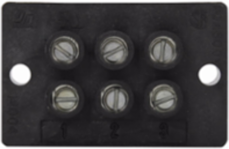 Power Terminal Block 600 Vac, 600 Vdc, 90A, Five-pole, SCCR 10 kA