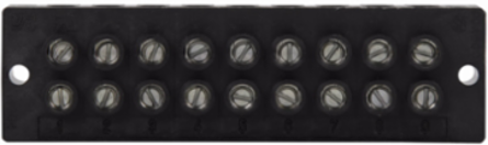 Power Terminal Block Nine-Pole 5.34 Inch Width, 1.5 Inch Height, 1.12 Inch Depth