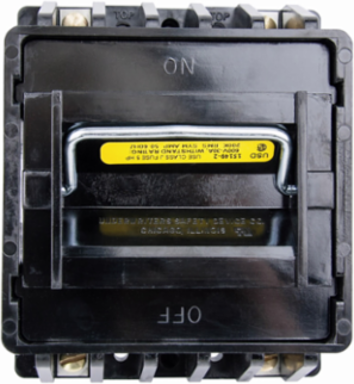Fused Pullout Switch 600V 0-30A Two-pole 200 kAIC Dead Front
