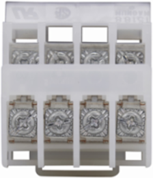 Depuggable DIN Terminal Block, 600V, 30A, 3-Pole, 1.99 Inch Length