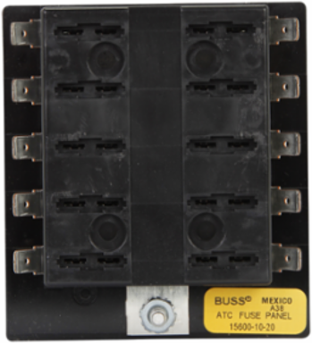 Blade Fuse Panel 30A, 3.37 Inch Length, 2.47 Inch Width, Thermoplastic