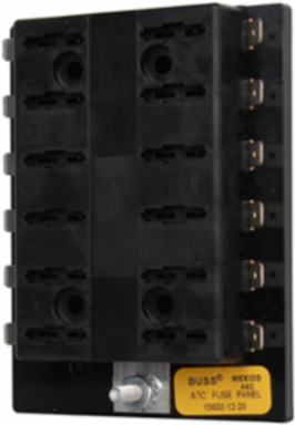 Blade Fuse Panel 30A, 3.37 Inch Length, 2.47 Inch Width, Thermoplastic