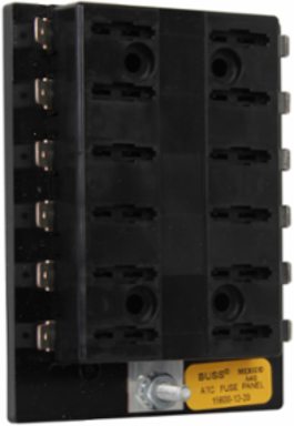 Blade Fuse Panel 30A, 3.37 Inch Length, 2.47 Inch Width, Thermoplastic