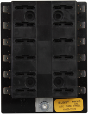 Blade Fuse Panel 30A, 3.37 Inch Length, 2.47 Inch Width, Thermoplastic