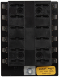 Blade Fuse Panel 30A, 3.37 Inch Length, 2.47 Inch Width, Thermoplastic