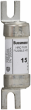 Industrial Fuse 15A, 600V, 0.44 Inch Length, Non Indicating