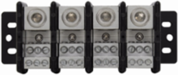 Power Distribution Block, 310A, 600 Vac, 4-Pole, Black, Molded Thermoplastic