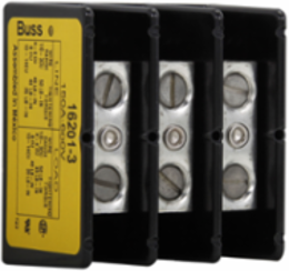 Power Distribution Block, Two-Pole, 150A, 600V, Molded Thermoplastic Base, 2.62 Inch Width