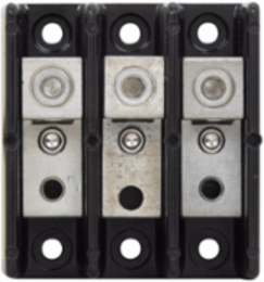 Power Terminal Block 600 Vac, 600 Vdc, 175A, Three-pole, 1/4 Inch Tapped Hole
