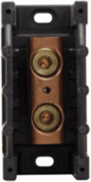 Power Splicer Block 600 Vac, 600 Vdc, 255A, Single-pole, 3.32 Inch Height, Black