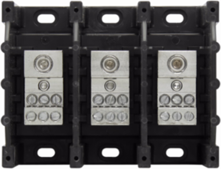 Power Distribution Block, 600 Vac/Vdc, 175A, Three-Pole, 5.5 Inch Depth