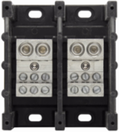Power Distribution Block, 600 Vac/Vdc, 350A, Two-Pole, SCCR 10 kA, Black