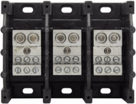 Power Distribution Block, 600 Vac, 600 Vdc, 350A, Three-pole, SCCR: 10 kA