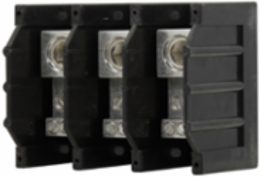 Power Distribution Block, 3-Pole Barrier, 600 Vac/Vdc, 380A, 1.61 LB