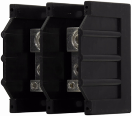 Power Distribution Block 600 Vac/Vdc 310A Single-Pole Black