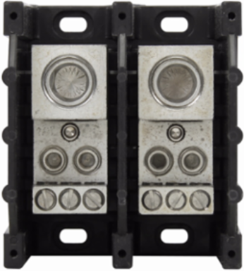Power Distribution Block, Two-Pole, 3.98 Inch Length, 3.37 Inch Width, 1.13 LB Weight